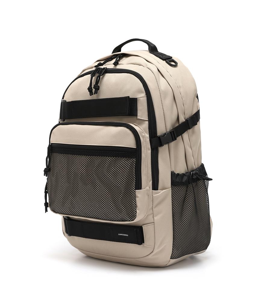 Cargobros Cb Double Strap Pocket Backpack (Beige)