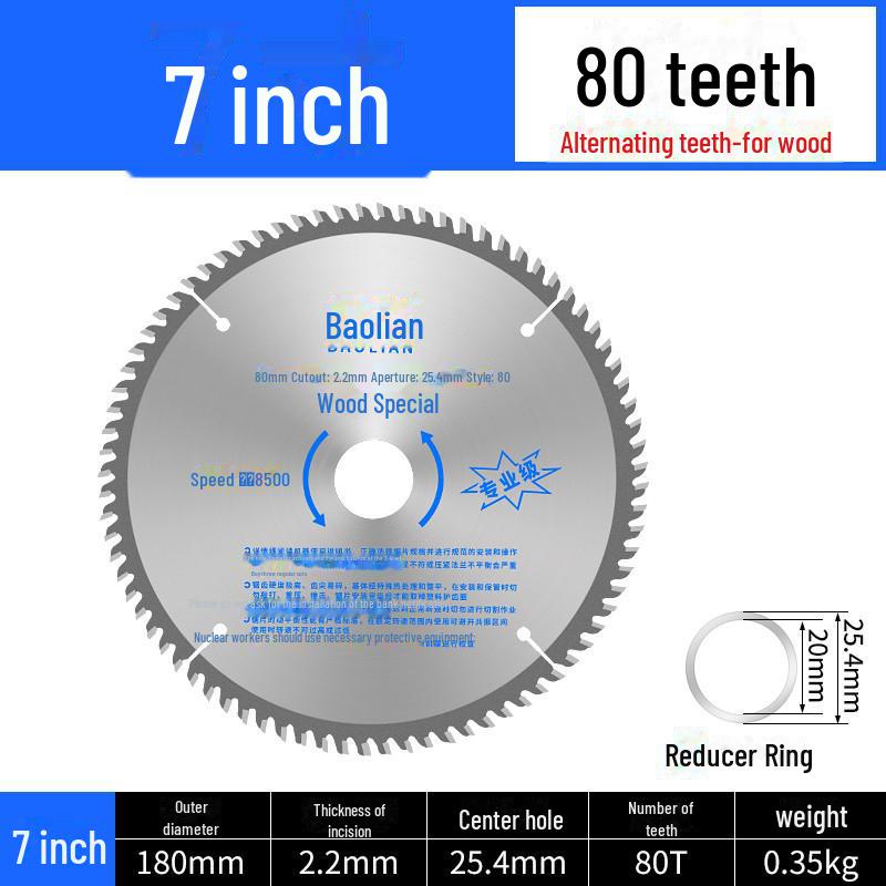 Baolian Professional Woodworking Saw Blade for Angle Grinders, 4-10 Inch, Portable Electric Saw for Cutting Aluminum