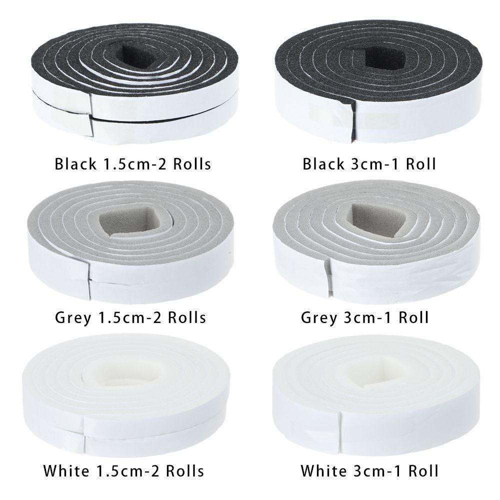 2M/Roll Self-Adhesive Foam Door Window Sealing Strip Soundproof Windproof Dustproof Foam Insulation Tape Practical Home Hardware