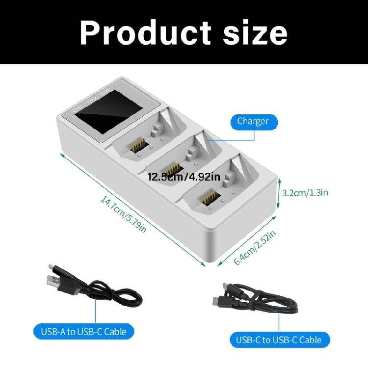 Battery Charging Drones Flight Battery Fast Charging USB Charging Station With Digital Display for Flip Drones Accessories