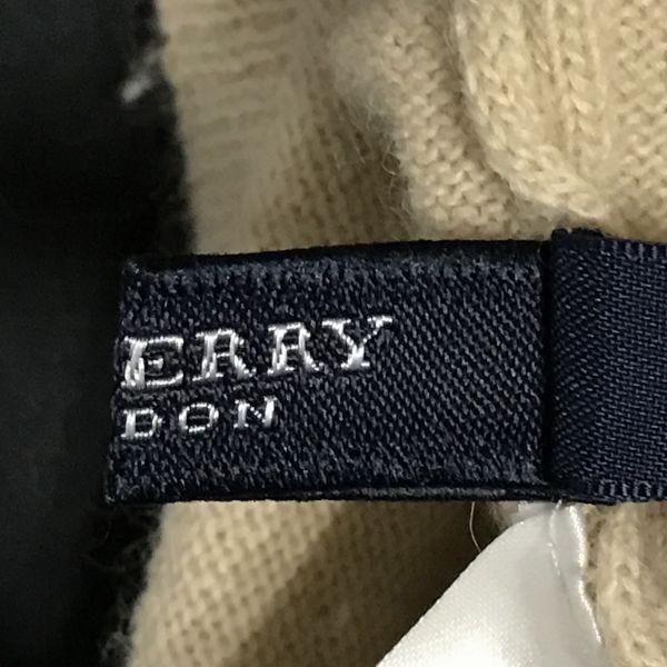 Sanyo Co. Burberry Wool Angora Turtleneck Sleeveless Sweater 1 Women S Beige Burberry(USED)