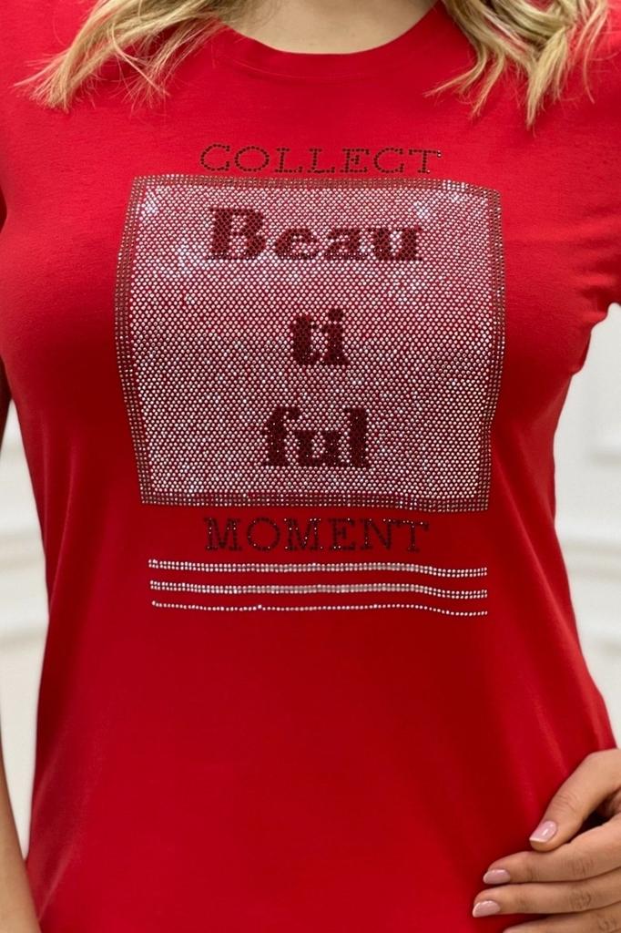 Stil Femei Mărime Mare Tricou Mărime Mare Gât Rotund Piatră de Cristal Negru Elegant Confortabil Bumbac Mânecă Scurtă Tricou