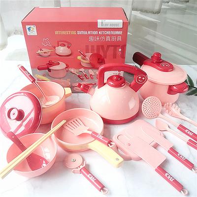 Childrens Simulation Kitchen Toys Simulation Cooking Utensils Set Safe And Reusable Interesting Toys