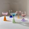 Ice Cream Glass Cup Colorful Cocktail Cup Champagne Yogurt Dessert Cup Bar Party Home DrinkWare Cocktail Glasses Goblet Cup