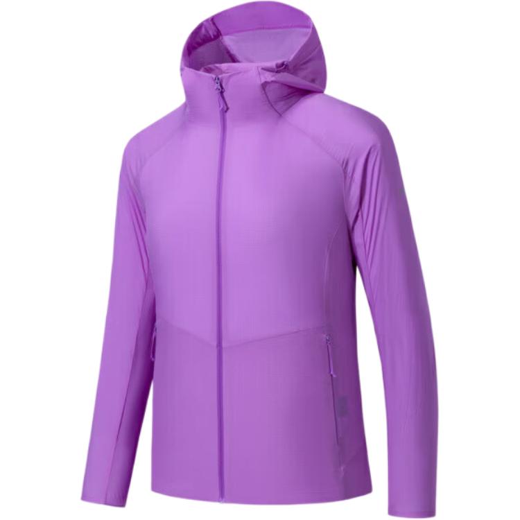 

Anta Champion Hiking Series Hooded Solid Color Simple Zipper Soft Shell Thin Jacket Women jackets 162620612-5 S