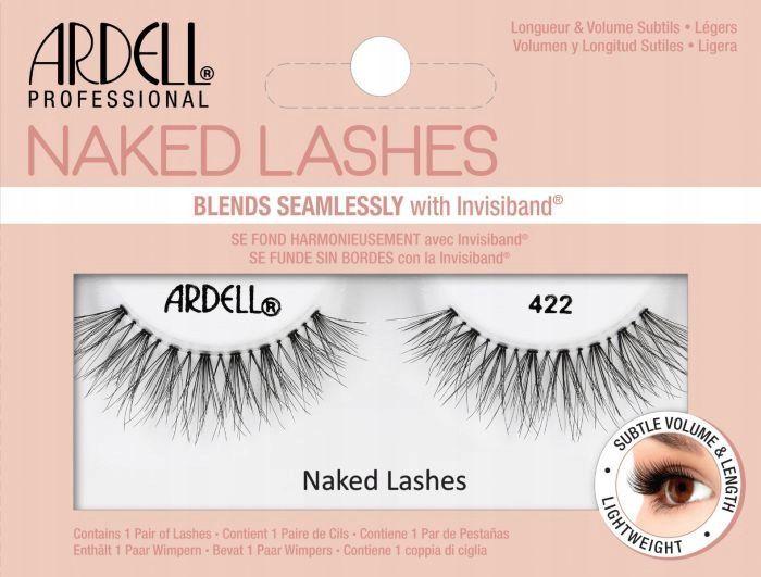 Faux Cils - Ardell - Naked Lashes 422 - Noir - Longueur Moyenne - Style Wispies