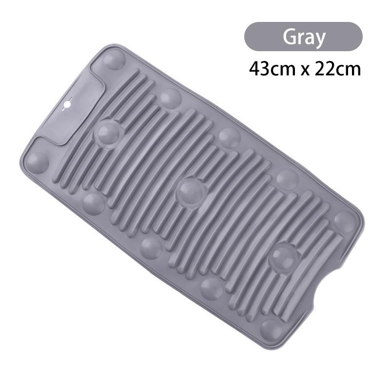 Washing Board Portable Household Non-Slip Silicone Washboard Lazy Personal Laundry Socks Small Washboard Laundry Mat