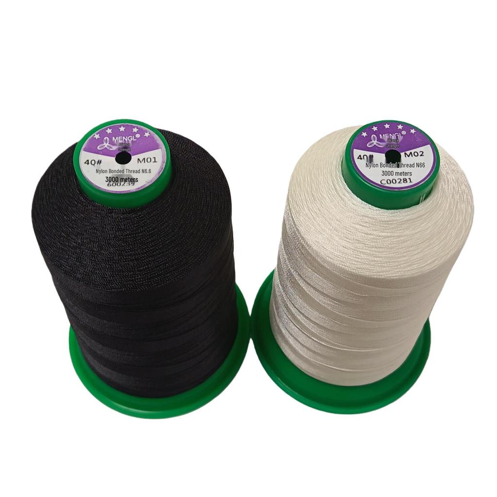 Imported Nylon Bonded Sewing Thread for Outdoor Gear and Apparel - 210D/3 N66 T70