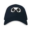 Ski Goggles Double Black Diamond Baseball Cap Custom Cap Visor Party Hat Black Womens Hats For The Sun Unisexs