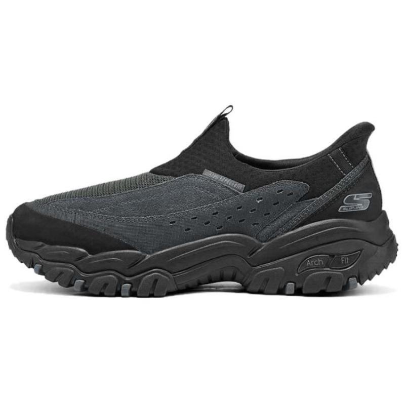 Skechers ArchFit Men Versatile Low Top Outdoor Functional Shoes Black 237778C-DKGY 39.5