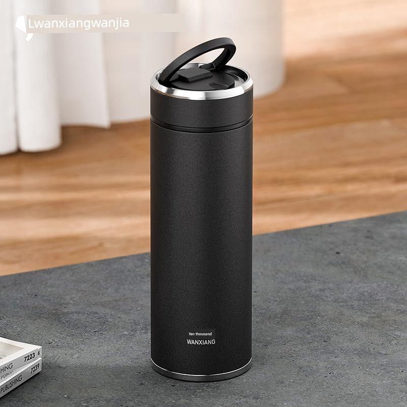 Large Capacity Thermos Cup for Men and Women, 316 Stainless Steel with Filter, Tea Brewing Cup with Handle, Portable for Car Use