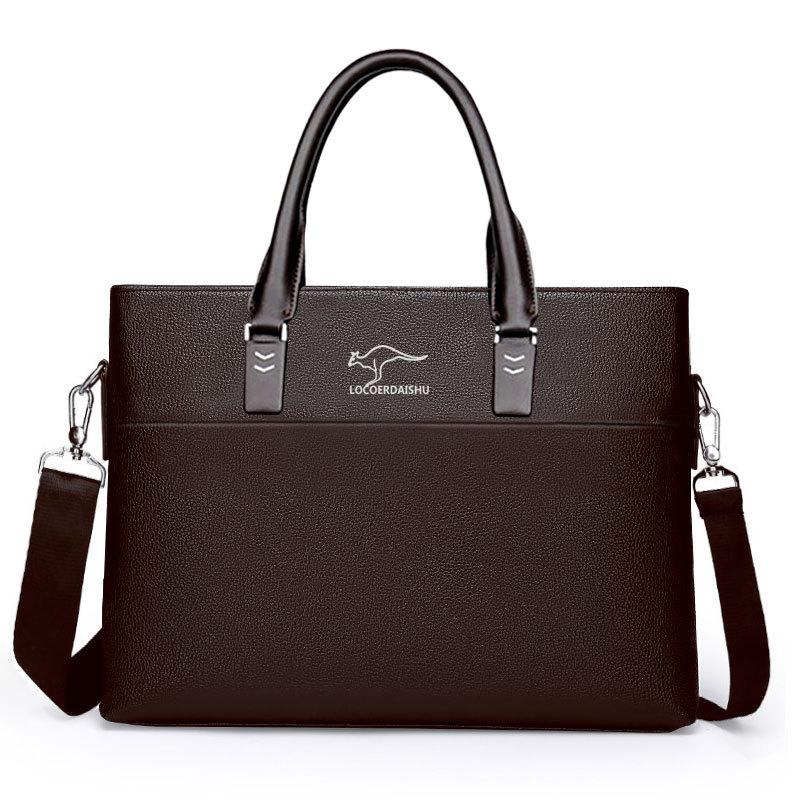 

new shoulder bag briefcase male horizontal handbag business commuter messenger bag