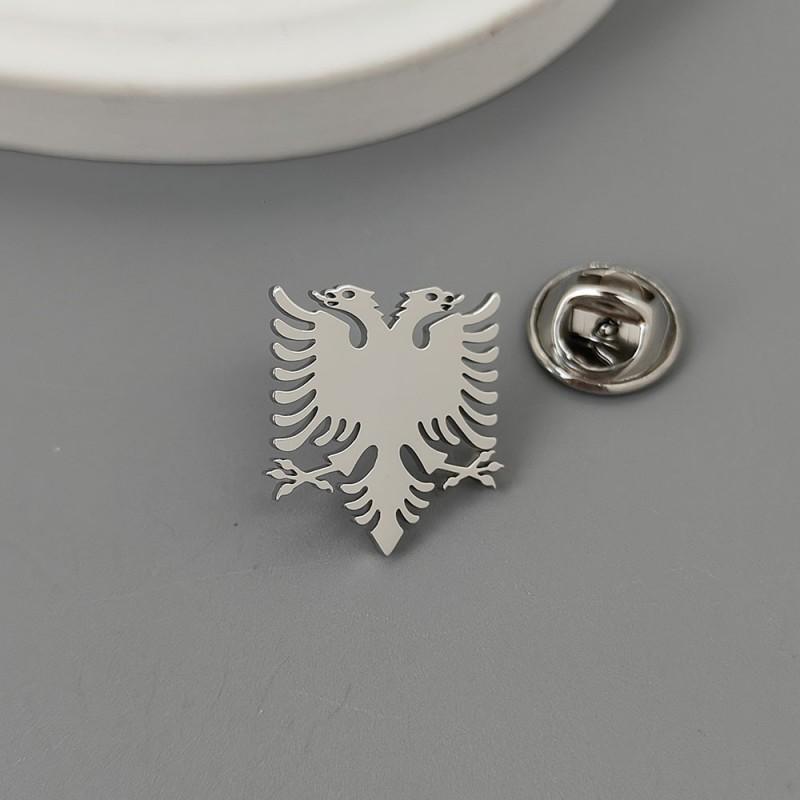 

Double Headed Eagle Brooch Cufflinks Retro Versatile Men s Suit Coat Accessories 14k