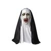 Gruselige Nonnenmaske Halloween Cosplay Kostüm Requisite Realistisches Latex Horror Party