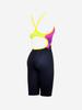 Toneidoseupocheu Colleen 5-Part Half-Body V-Back Yellow Swimsuit