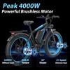 KAIJIELAISI E Bike V3 Motore 4000W Picco Batteria 48V23AH Bicicletta Elettrica 26 Pollici Gomme Grasse Freno Idraulico Bicicletta Elettrica Fuoristrada