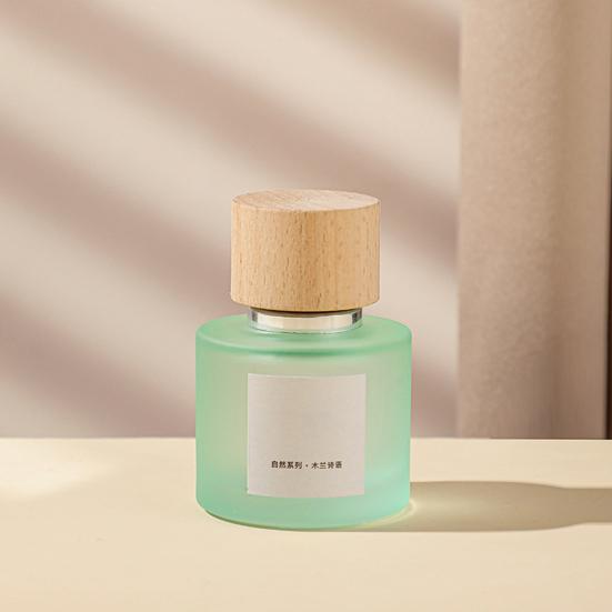SHIMANG Perfume for Women Long Lasting Light Fragrance Frosted Glass Bottle with Wooden Cap Fresh Floral Fruity Scent Multi-Use for Home Car Wardrobe