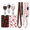 Neck Lanyard with Card Sleeve Retractable ABS Badge Sleeve With Quick Sliding Card Protectors Water Resistant Card Case