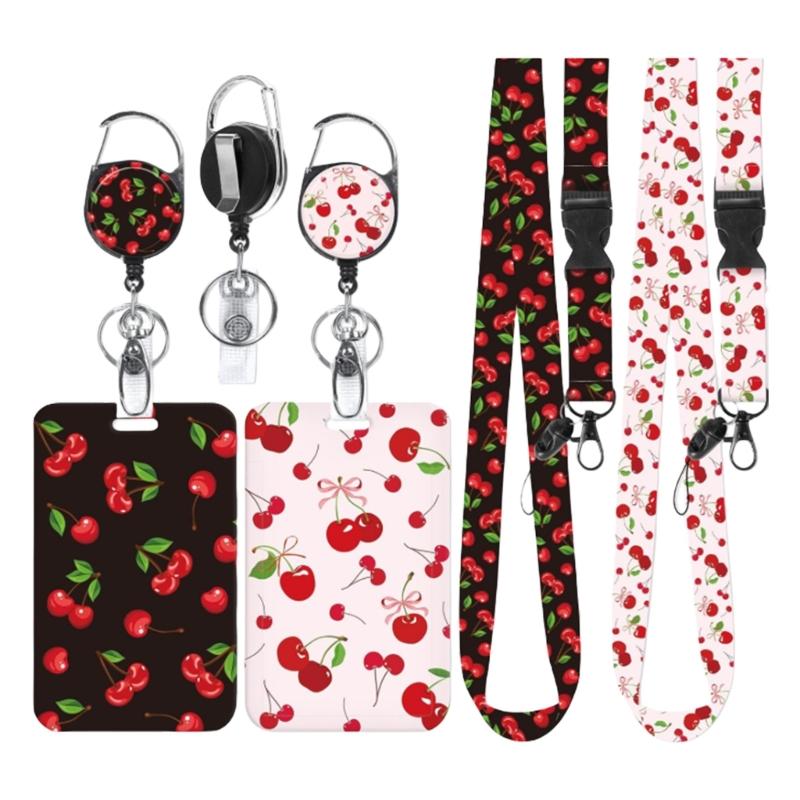 Neck Lanyard with Card Sleeve Retractable ABS Badge Sleeve With Quick Sliding Card Protectors Water Resistant Card Case