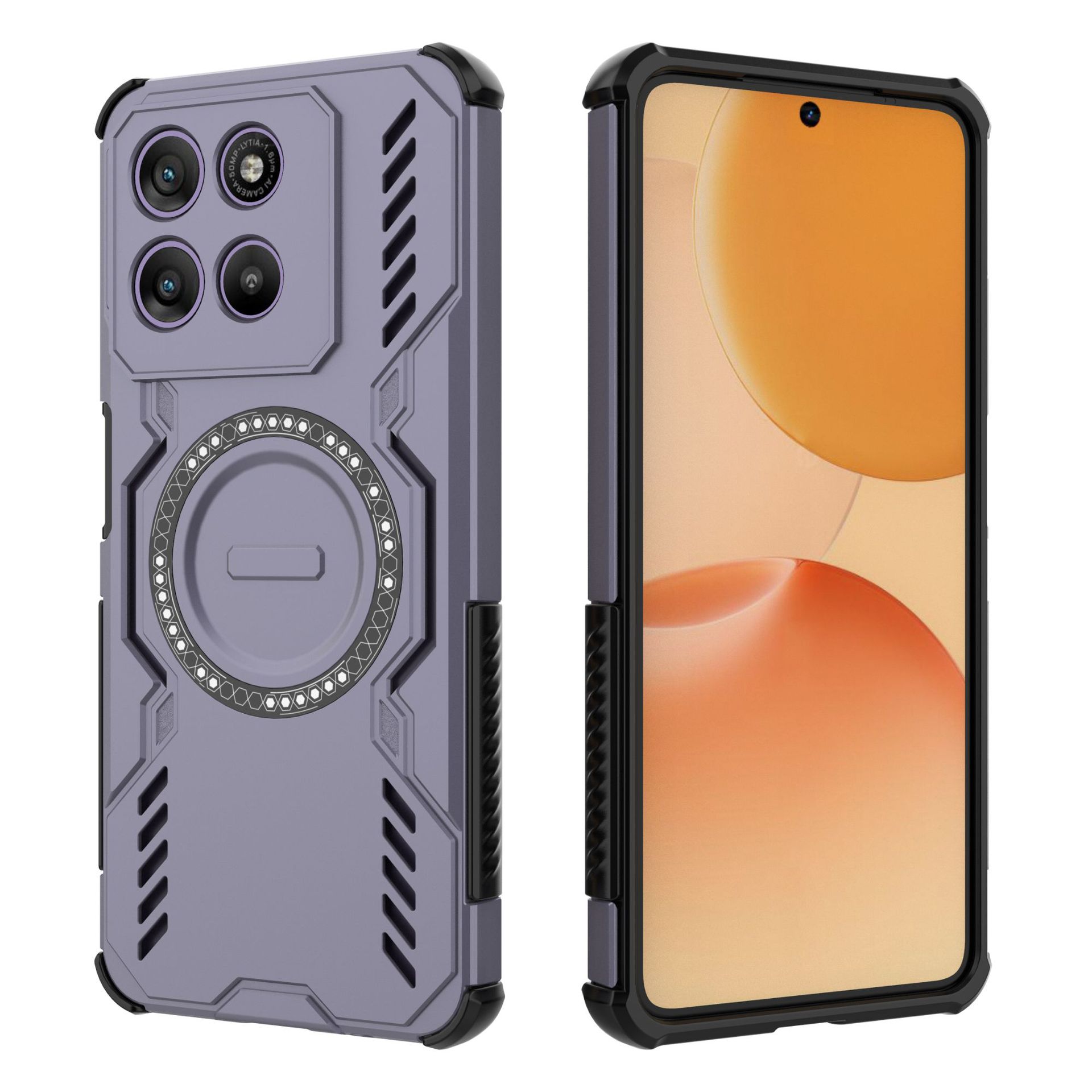 

Motorola Moto G67 Power/G57 Power MagSafe Case,Magnetic Drop-Proof Phone Case Cover for Motorola Moto G67 Power/G57 Power фіолетовий
