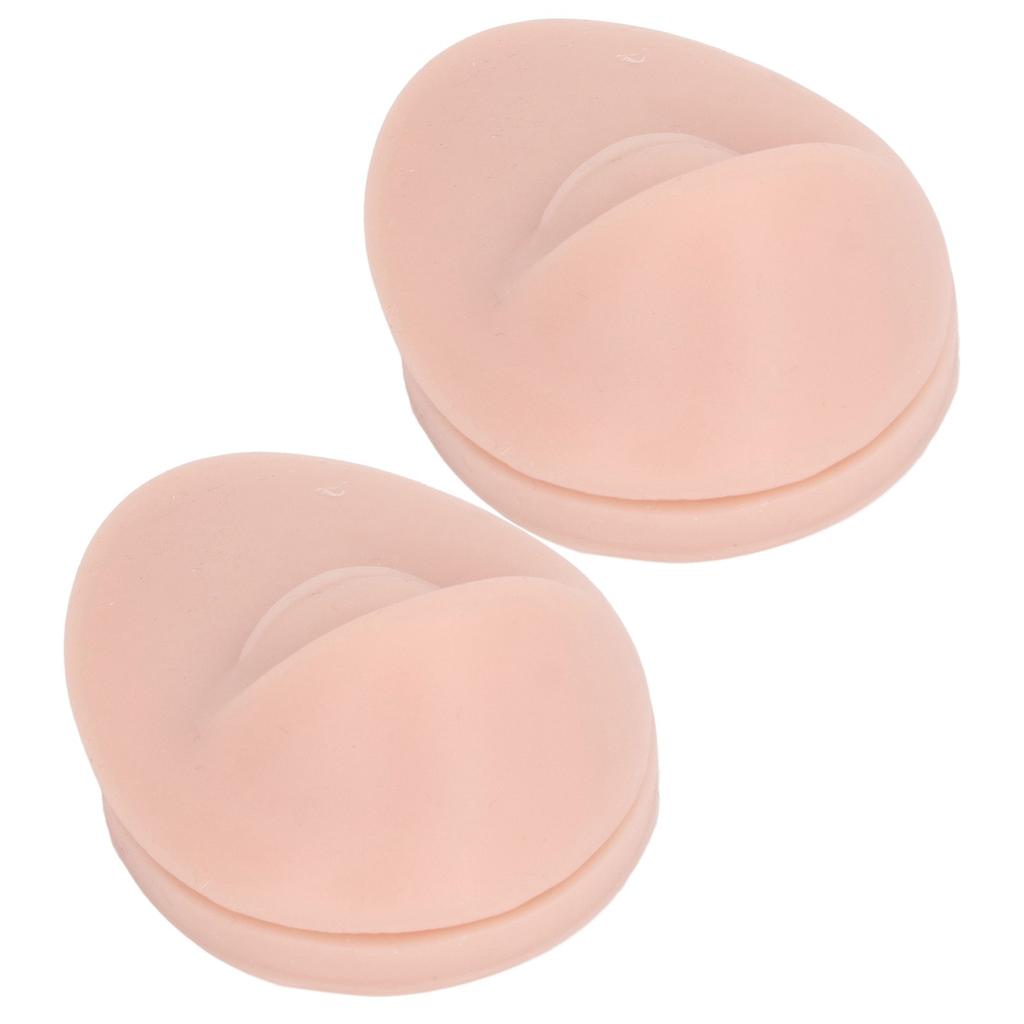 2PCS Soft Silicone Eye Model Simulation Flexible Compact Eye Display for Practicing Piercing Teaching Instructions