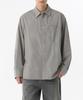 Relaxed Soft Poplin Shirt [Warm Ash Grey]