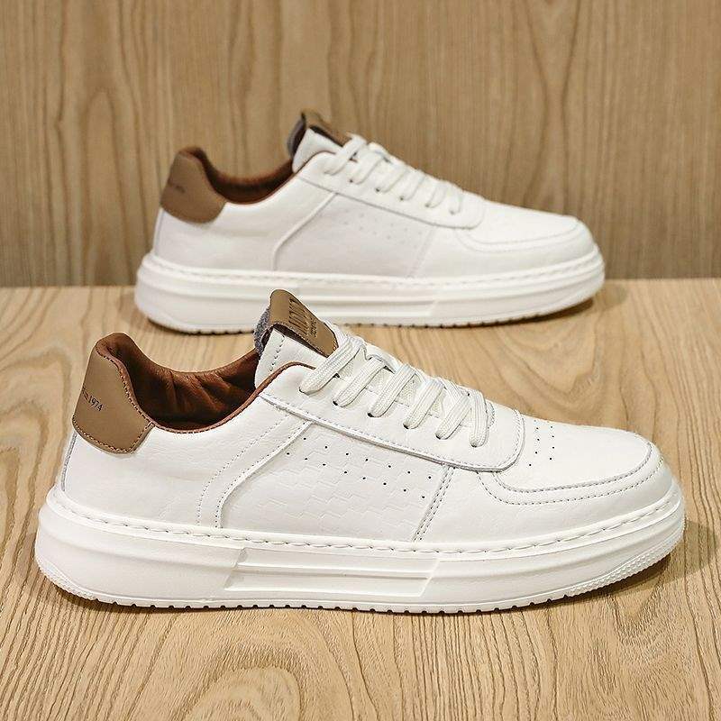 

Men s shoes spring 2025 new versatile casual sports waterproof, non-slip and wear-resistant board shoes men s platform trendy shoes 44