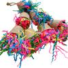 Parrot Toys For Large Birds, Multicolored Rattan Corn Husk Toys Bird Chewing Toy Parrot Cage Bite Toy For African Grey PARROTS