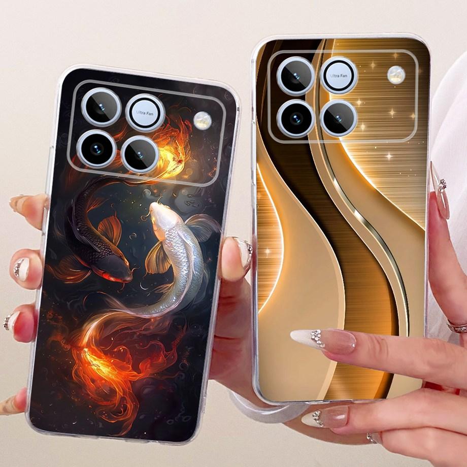 Flower Cartoon Fashion Design Phone Case For Honor Win AAP-AN00 Funda Soft Liquid Silicone Shockproof Back Cover