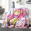 1pc Mitsuri Kanroji Blanket, Gift, for Men and Women, Soft Blanket, Good for Sofa Bed Couch Travel, Lightweight Flannel Blanket