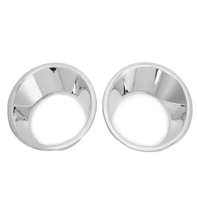 2pcs Car Front Fog Light Lamp Cover Trim Ring ABS Sliver Replacement for X5 2000‑2003