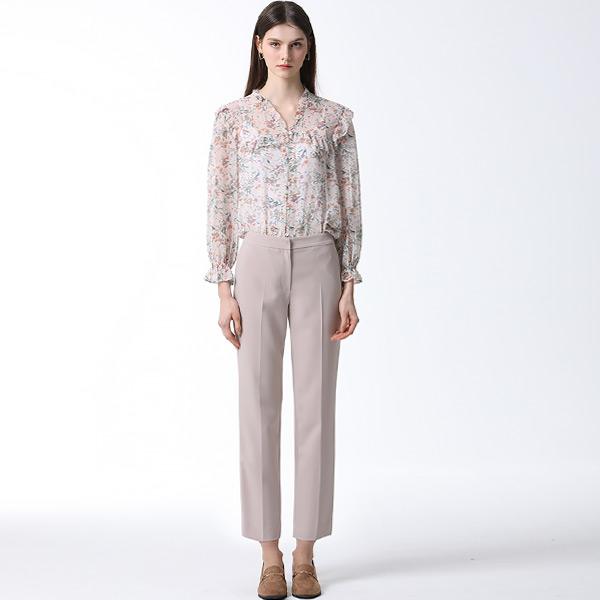  She S miSS  Hidden Button Slim Straight Fit pantS