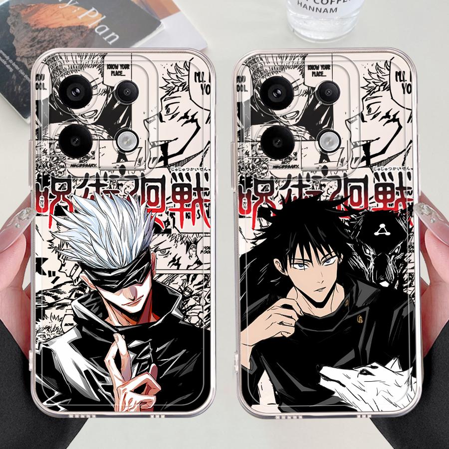 J-Jujutsus K-Kaisens Anime Case for Xiaomi Redmi Note 14 Pro Plus 12 14C Note 13 A4 9 10 11 10S 12S 13C 11S Soft Phone Cover