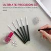 5Pcs/Set Double-Headed Silicone Nail Art Pens Rhinestones Picker 3D Nail Carving Dotting Manicure Tools For Nail Art Design