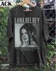 RemJWe Lana Del Rey 90s basic black Rare T shirt short sleeve