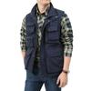 Spring Outdoor Pographer Waistcoat Men's Unloading Vest Tactical Webbed Gear Coat Tool Many Pocket Work Sleeveless Jacket Man