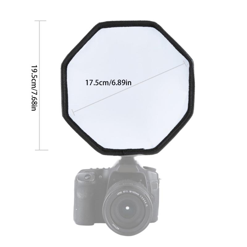 Octagonal Speedlight Diffuser Softbox Foldable Speedlight Reflector for DSLR Camera Enhances Portrait Photography Lighting