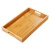 Bathroom Serving Tray Bathtub Tray Bamboo Decorative Serving Tray with Handles Multipurpose Breakfast Food Tea Serving Tray
