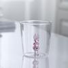 3D Animal Flower Built-in Glass High Borosilicate Glass Heat-resistant Transparent Glass Drinking Cup  Milk Coffee Juice Glass