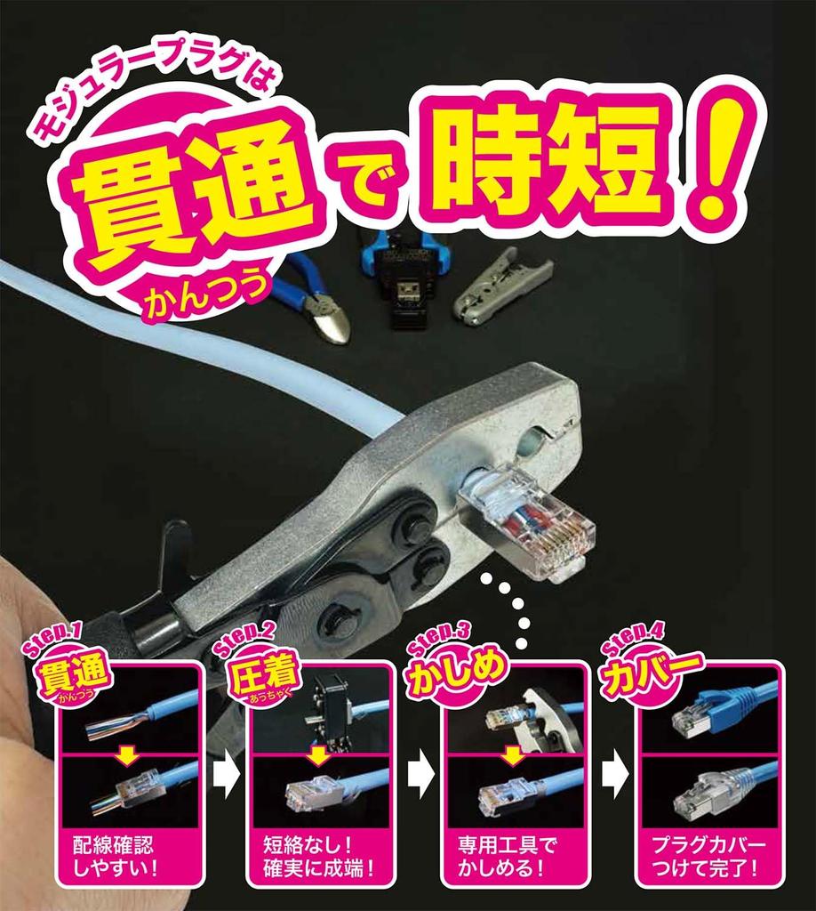 Jefcom Crimping Tool for Modular Plugs CPT-8C 6.0mm/8.5mm Clip-on