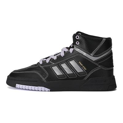 Originals Drop Step Retro Casual High-Top Skate Shoes Women Sneakers Black FV4884