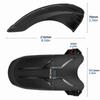 Kukirin G2 Max 216*137.3*70mm Electric Scooter Mudguard Plastic Front Wheel Fender  For Kickscooter