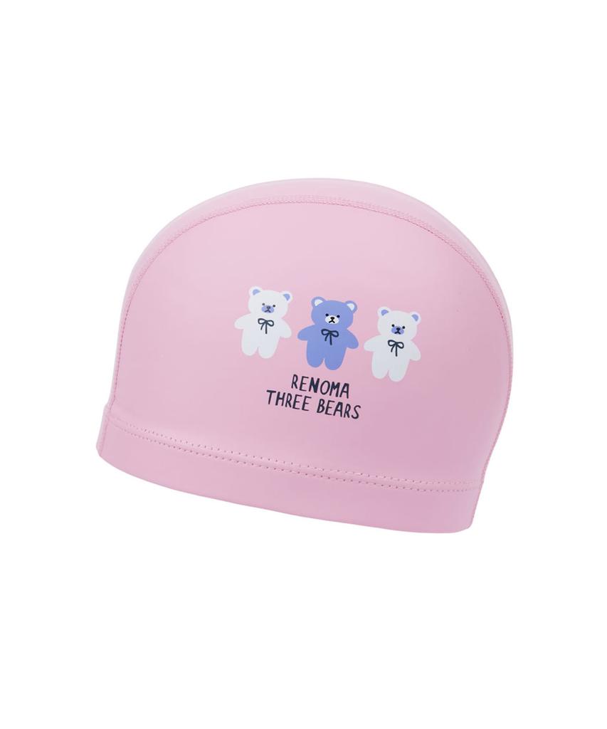 Lenomasuyeongbog Kids' Teddy Bear Pu Swim Cap Pink Ro-Rc2C018-Pk