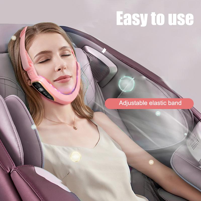 Electric V-Facial Beauty Massager, Adjustable Intensity Facial Massage Device With Lcd Display, Valentines Gift