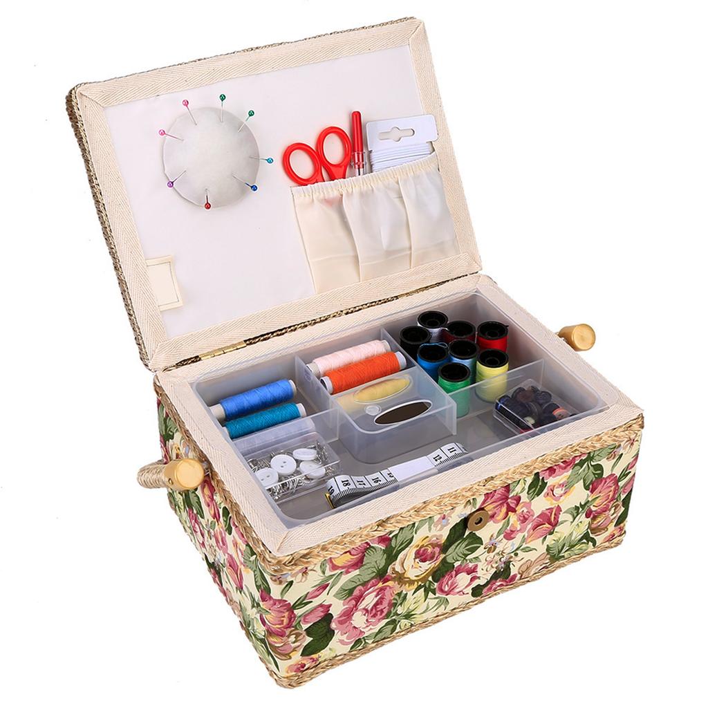3Colors Craft Sewing Tool Needle Thread Basket Fabric Household Storage Box