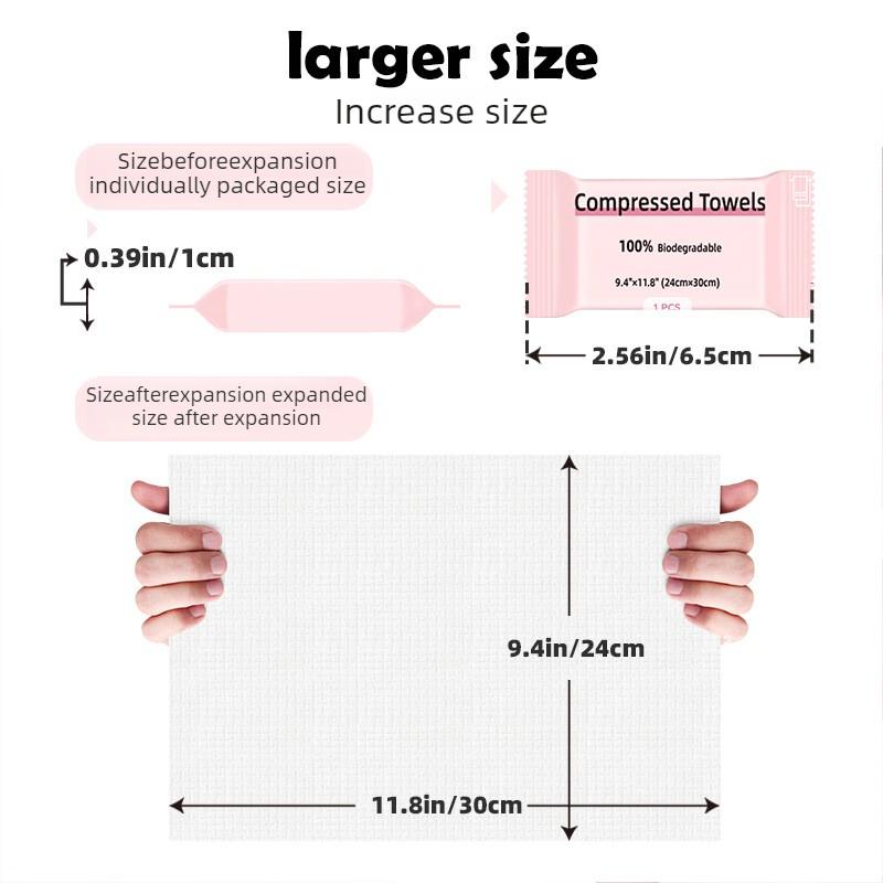 30Pcs Mini Compressed Towel Disposable Capsules Towels Face Care Tablet Portable Outdoor Travel Cloth Wipes Paper Tissue Towel