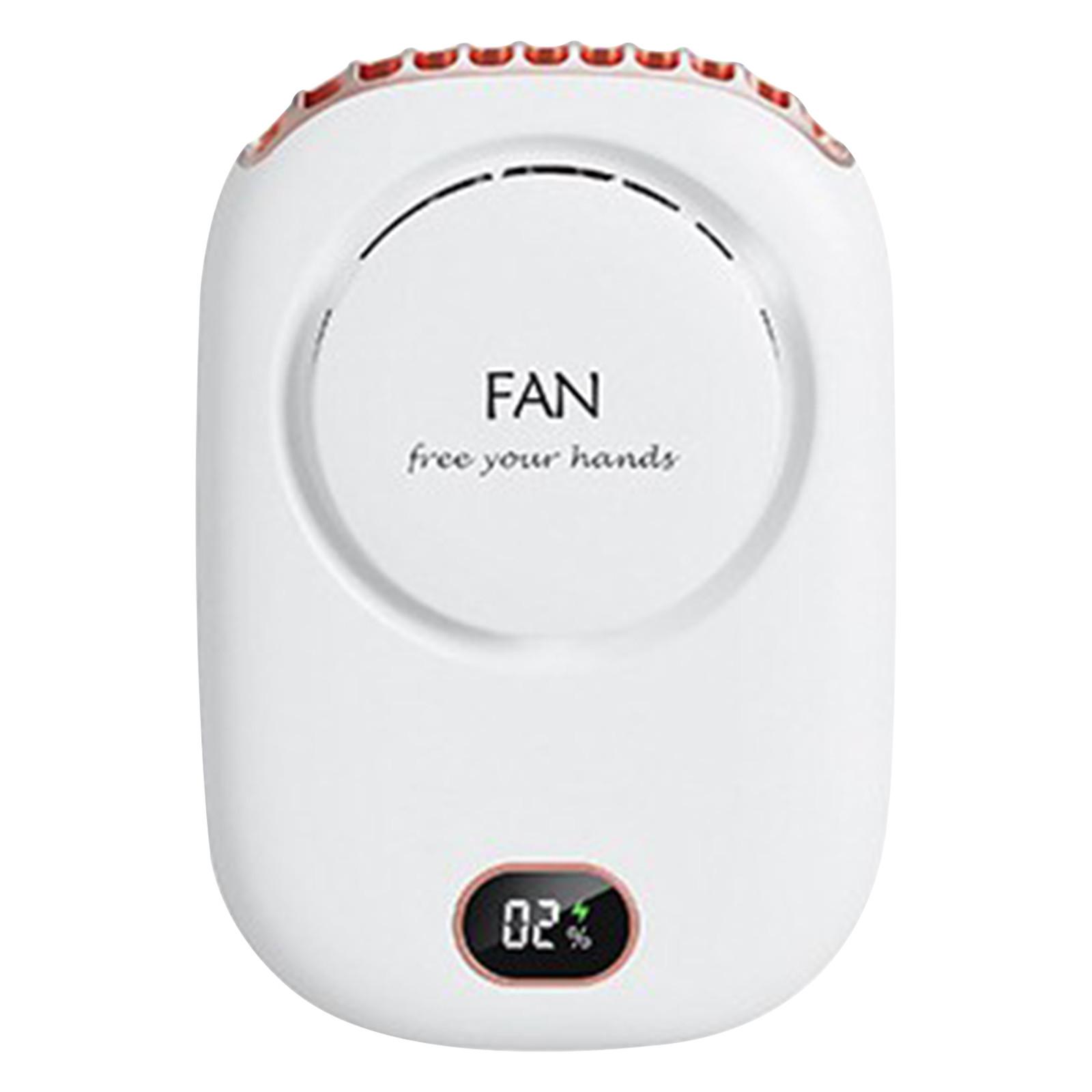 Portable Fan 3 Fans USB Rechargeable Desk Outside Travel белый