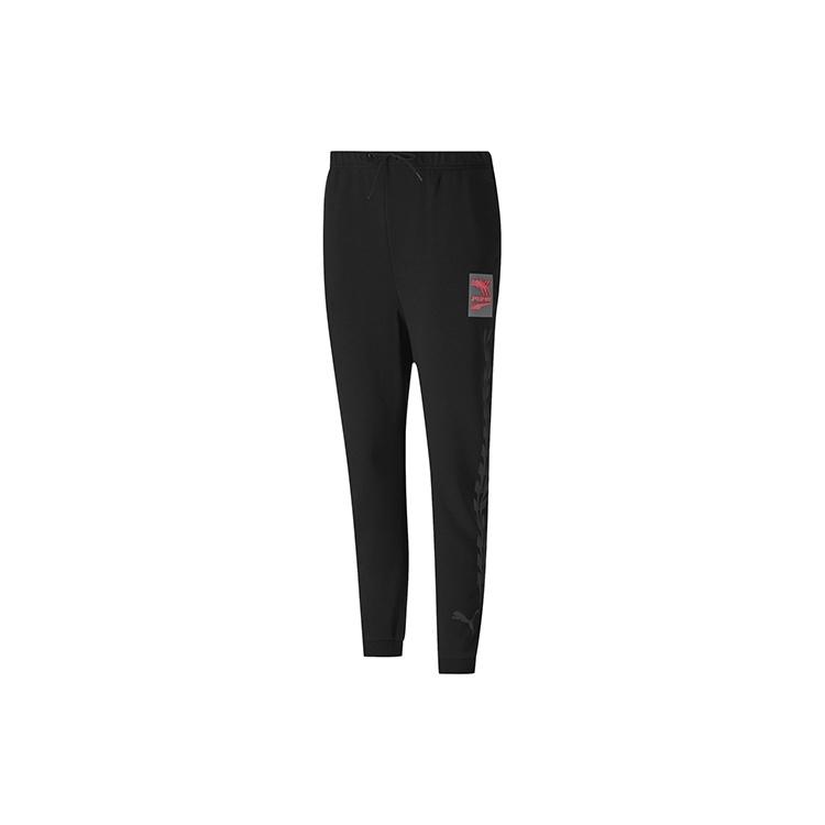 (WMNS) PUMA Knitting Sports Trousers Black/Red Women s 599190-51 L