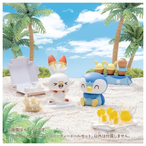 TAKARA TOMY Pocket Monster Pokemon Poke Peace House Let's Party Doll Set
