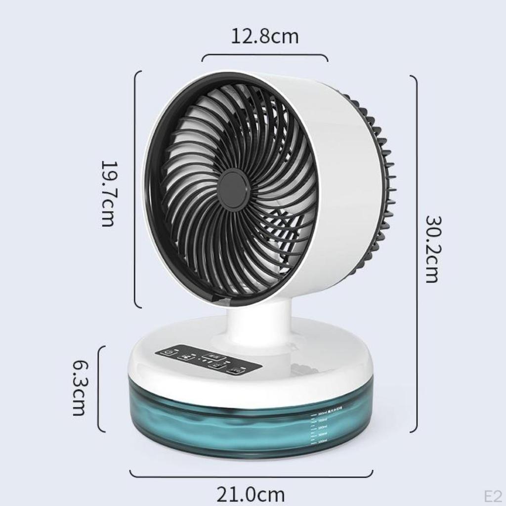Air Circulation Fan Desk Plug and Play Quiet Lightweight Personal Desktop Portable Small